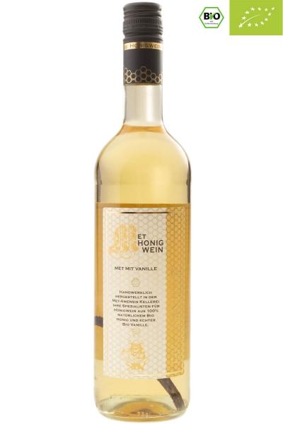 Vanillemet Bio - Honigwein mit echter Bio Vanilleschote, 11% vol., Flasche | 750 ml
